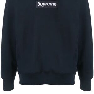 Supreme Classic Black Crewneck Sweater